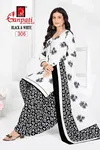 Black & White Vol 03 By Ganpati Heavy Cotton Printed Dress Material Suppliers In India